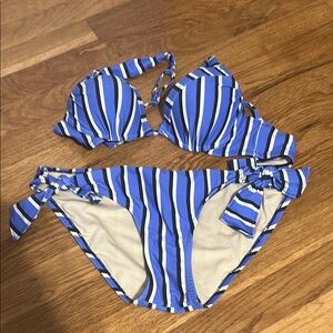 Coastal Blue Nautical Striped Bikini